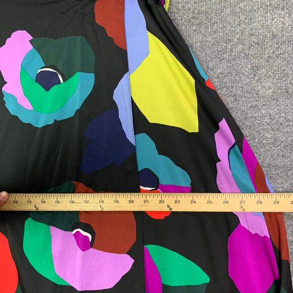 Kate Spade Floral Collage Wrap Skirt Long - Size 16 Multicolor - Picture 5 of 9